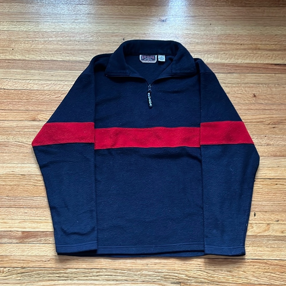 Vintage Nevada Jeanswear Fleece / Medium / Quarter Zip Pullover